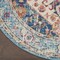 Homeroots 4 ft. Round Ivory & Light Blue Distressed Area Rug 385549 - alternate 2